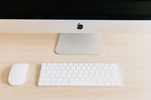 computer keyboard silver iMac with Magic Mouse and Wireless Keyboard keyboard